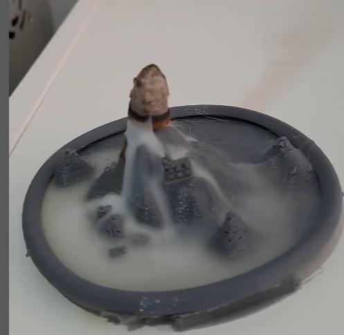 Backflow incense burner