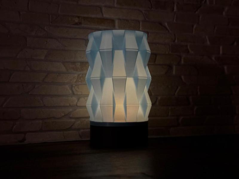 Abstract LED Tea Light Candle Holder Ø8 cm
