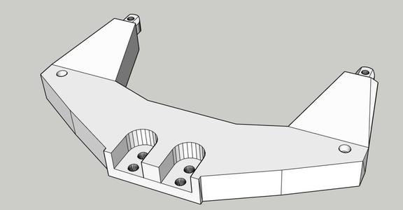 Laegendary RC car 1:10 front shock mount