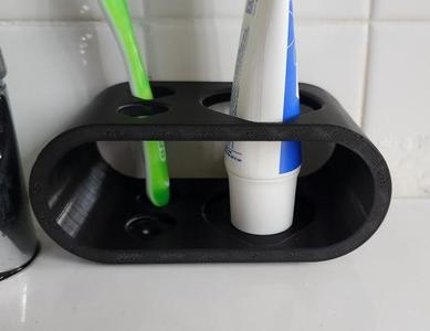 ToothBrush & Toothpaste Holder with Drainage
