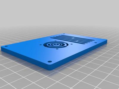 Raspberry Pi 7" touchscreen lid cana kit fan cut out 