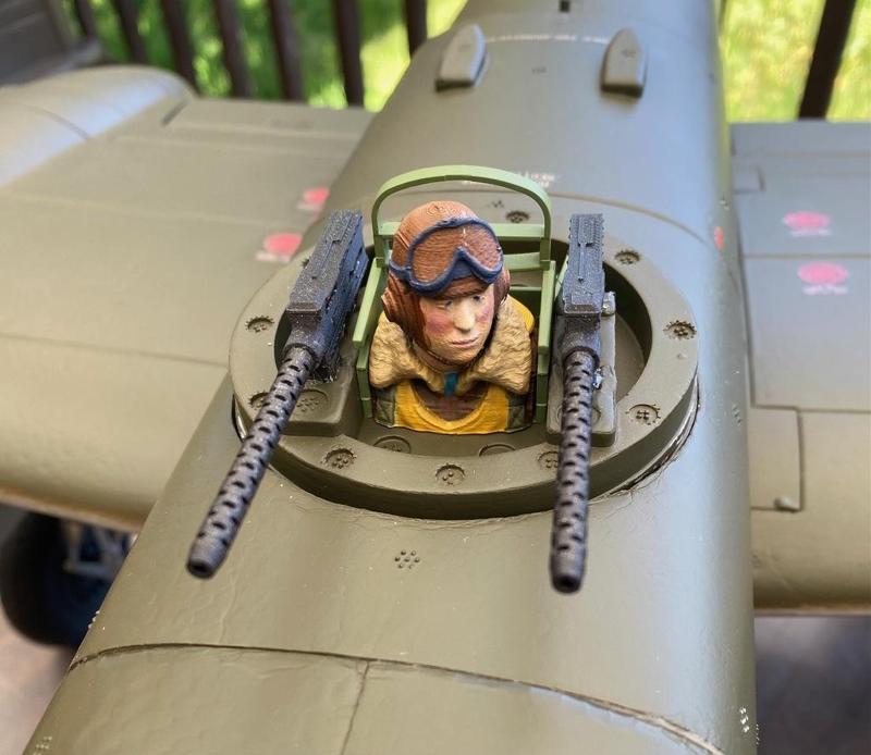 B-25 J RC Airplane Turret Gunner FlightLine