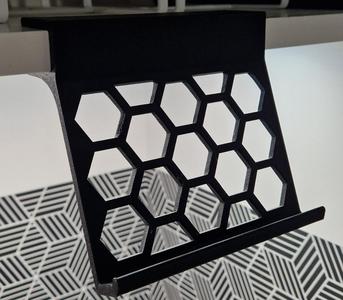 Under cabinet phone stand