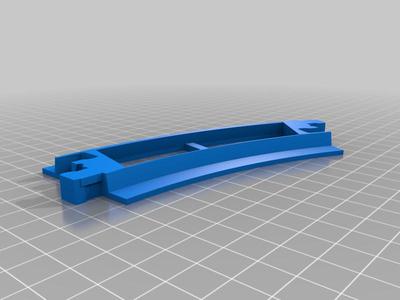 Fast-printing Duplo-compatible 30 degree train track 