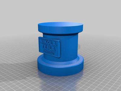tesla bust pedestal