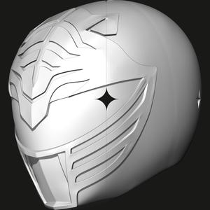 rubik's cube 2x2x2 White Ranger Head