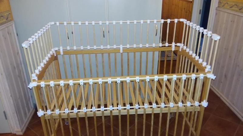 connection system for baby bed /  система соединений для детской кроватки