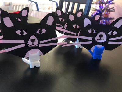 Invitation card holder / Place name holder for table - Cali Cat