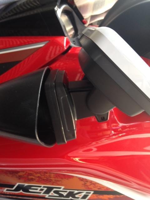 Hook2 GPS/Sounder to Kawaski jetski mirror mount