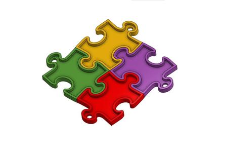 LINKING PUZZLE KEYCHAIN INFINITE CONFIGURATIONS