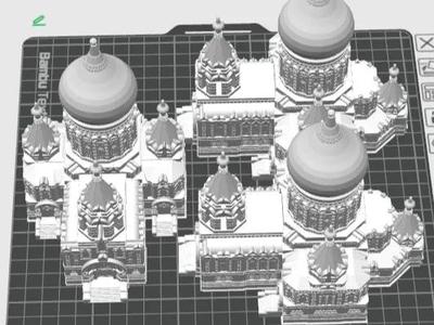 Street stall - Sophia Cathedral, three per plate, ready in one night, no supports needed