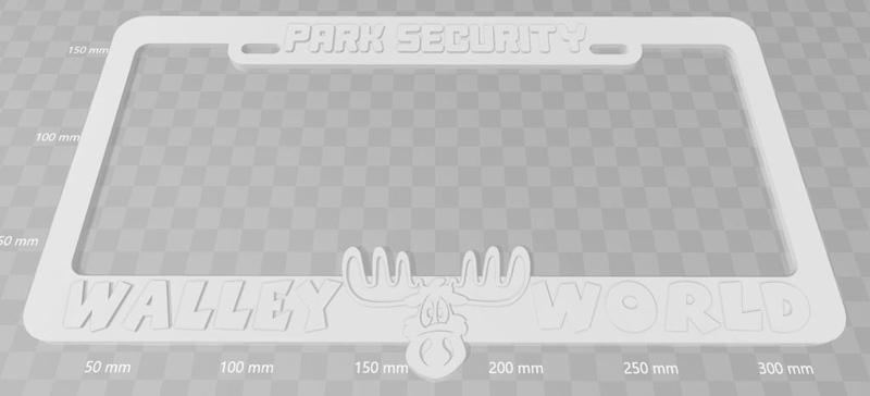 Walley World - Park Security, License Plate Frame, National Lampoon's Vacation