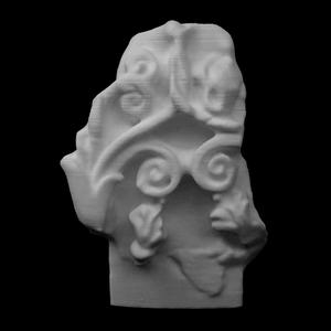 Acroterion fragment with acanthus scrolls at The British Museum, London