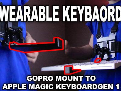 Apple Magic Keyboard to Gopro mount for chest