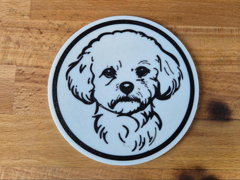 Bichon Frise Dog coaster