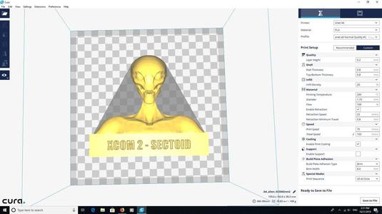 xcom sectoid bust wall mount