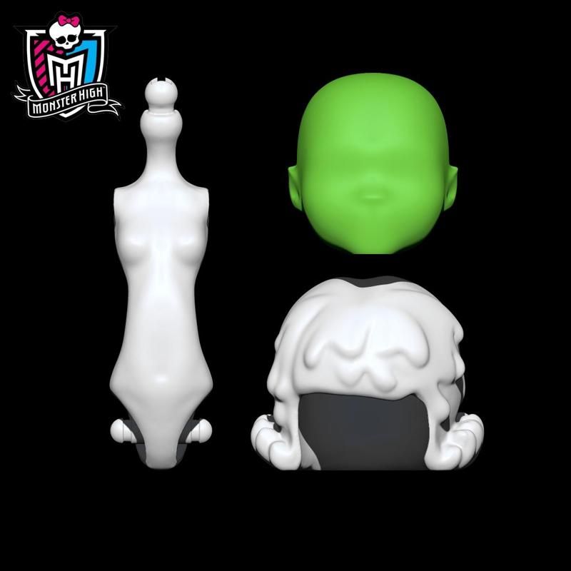 Monster High Blank Head - Support Free V1