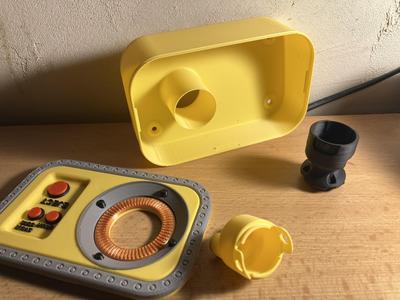 Sci-Fi Power Core – Keychain with Wall Dock and Hidden Compartment