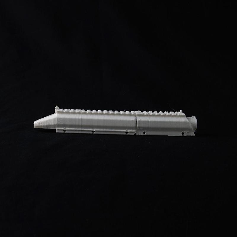 Airsoft M4 pistol rail riser and battery holder