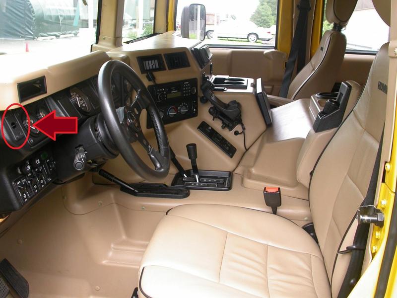 1997-2003 Hummer H1 small side vent interior