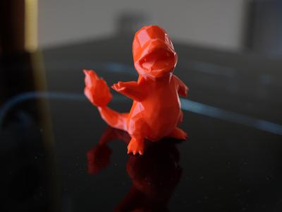 Low Poly Charmander - Pokemon