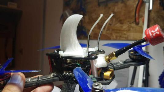 Thor V2 antenna mount 45 deg and fin