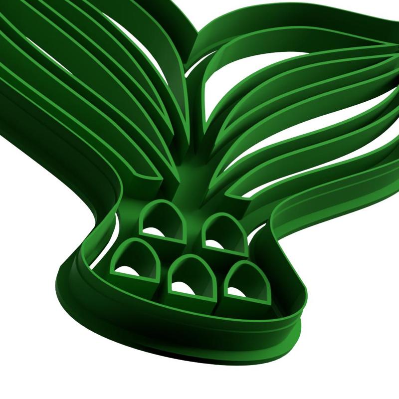 big mermaid tail cookie stamp cutter