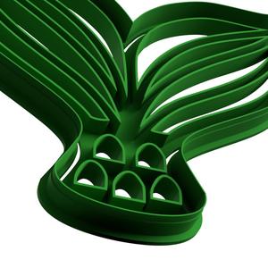 big mermaid tail cookie stamp cutter