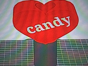 heart-shaped candy holder