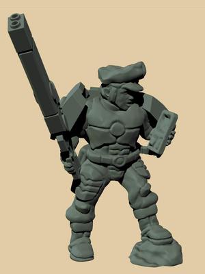 Infantry officer for human auxiliaries to the space communists.