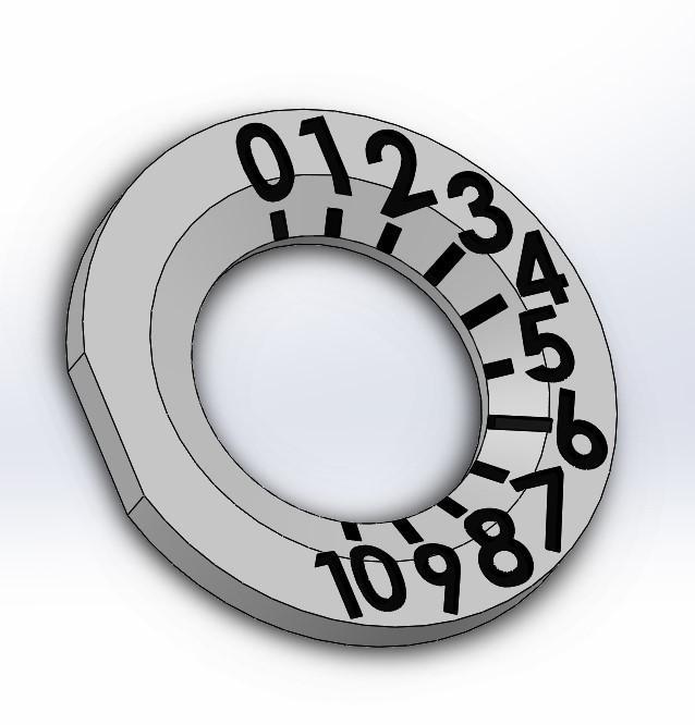 Microwave Number Dial to help visually impaired