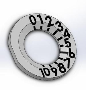 Microwave Number Dial to help visually impaired