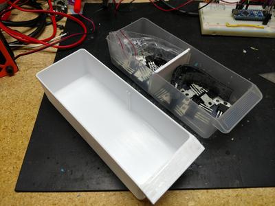 Small parts drawer and divider