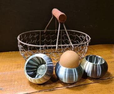 Pumpkin egg cup or plant pot Halloween