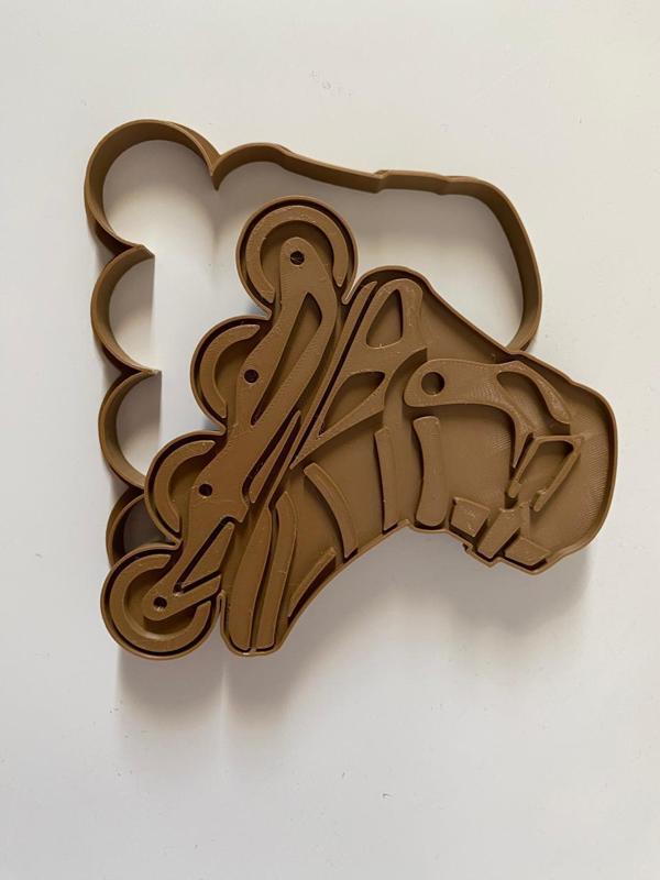 Roller skate cookie cutter