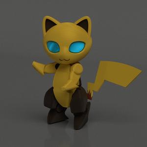 Pokemon-Pikachu tail (cx-0 robot cat use)
