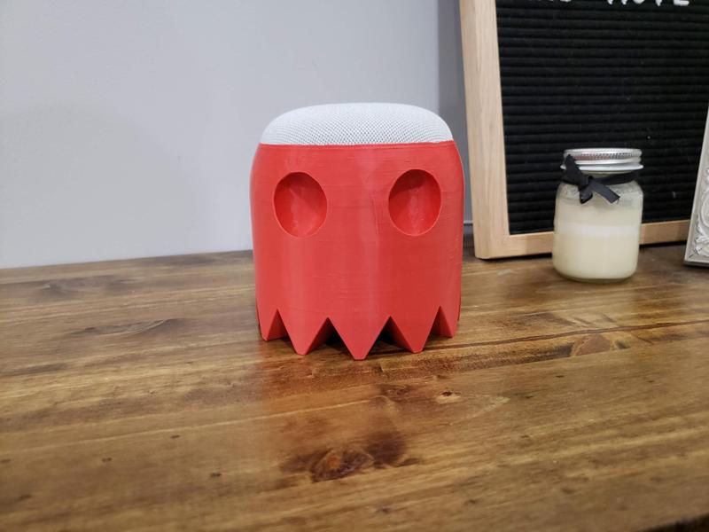 Blinky Ghost Pac-Man Google Home/Nest Mini Holder