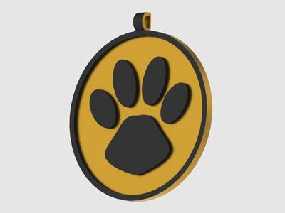 Dog pet pendant - pendentif pour chien