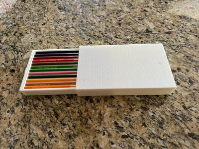 Color pencil box.