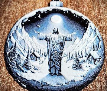 New Christmas bauble  Hueforge Jesus 120mm