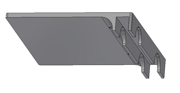 Bed side table / night console 22mm board width (Ikea bed)