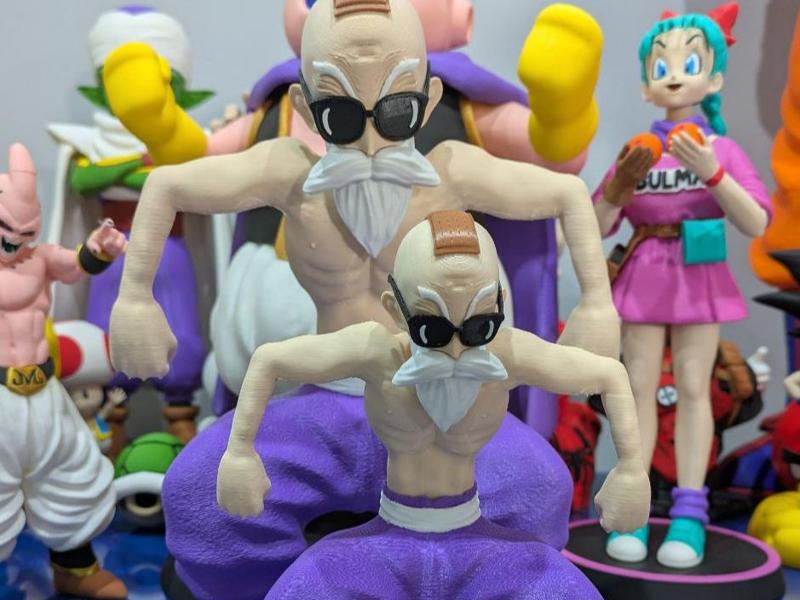 Master Roshi Dragon ball first kamehame AMS/no AMS
