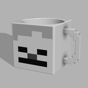 Skeleton mug minecraft