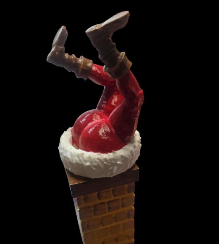 Santa stuck in the chimney stocking filler