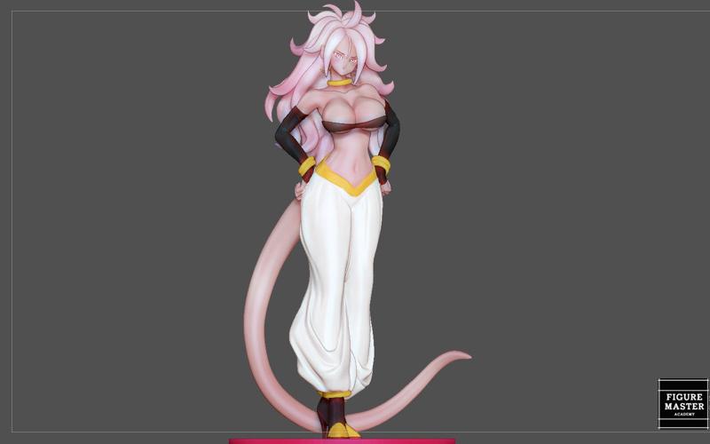 ANDROID 21 SEXY STATUE DRAGONBALL ANIME CHARACTER GIRL 3D print model