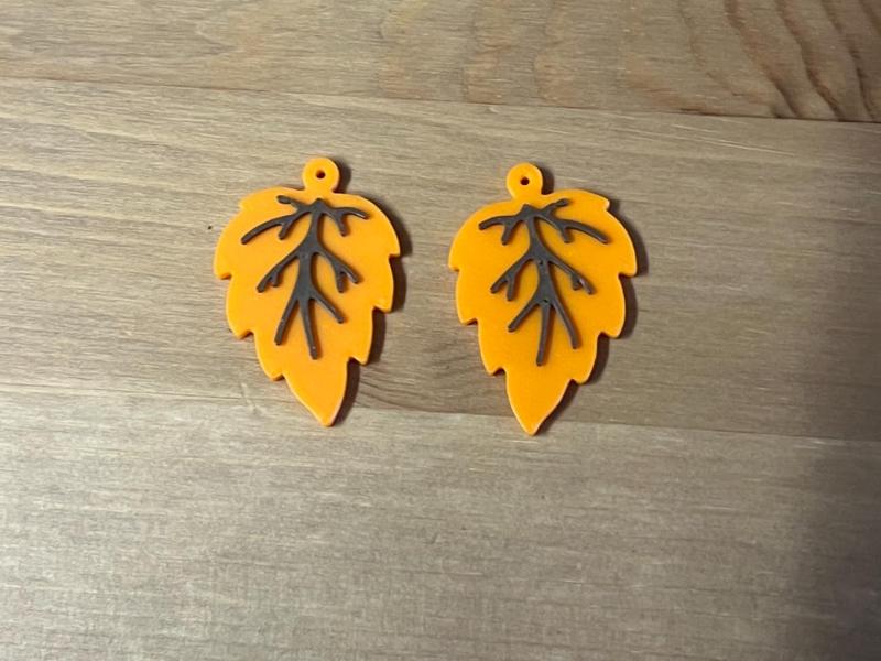 leaf earrings