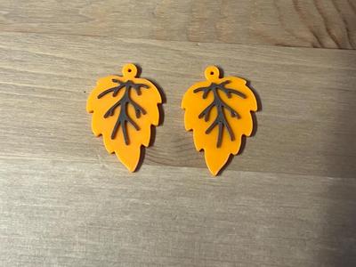 leaf earrings