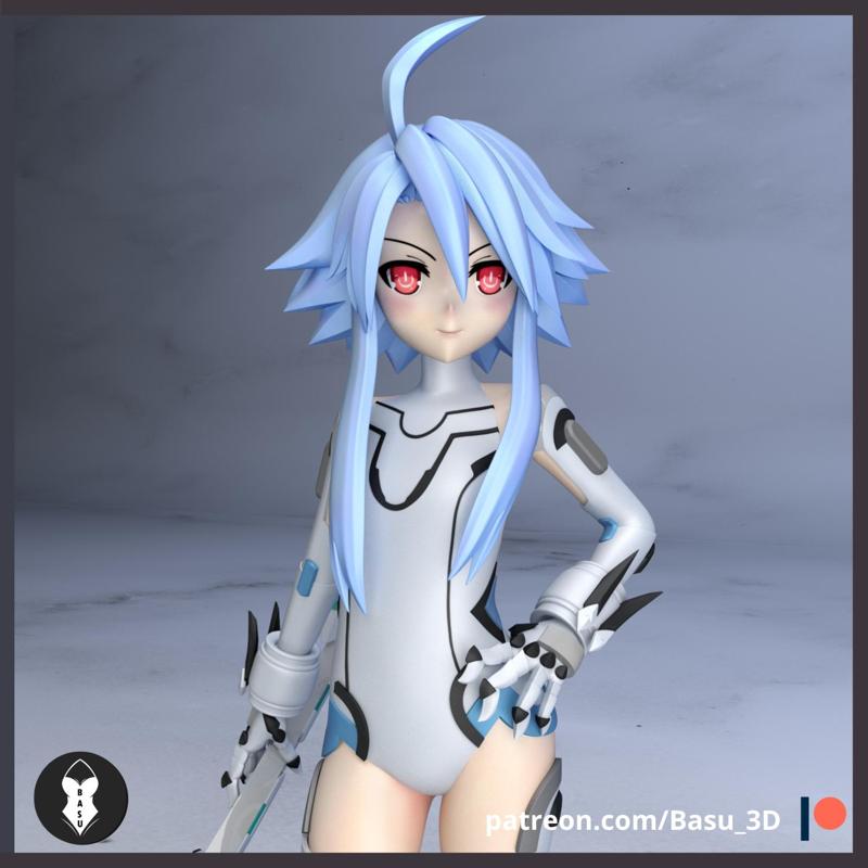 WhiteHeart(Fan_art) Hyperdimension Neptunia
