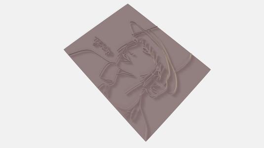 Taylor Swift Cookie Cutter - Square Portrait with Signature (3-Part Mold)