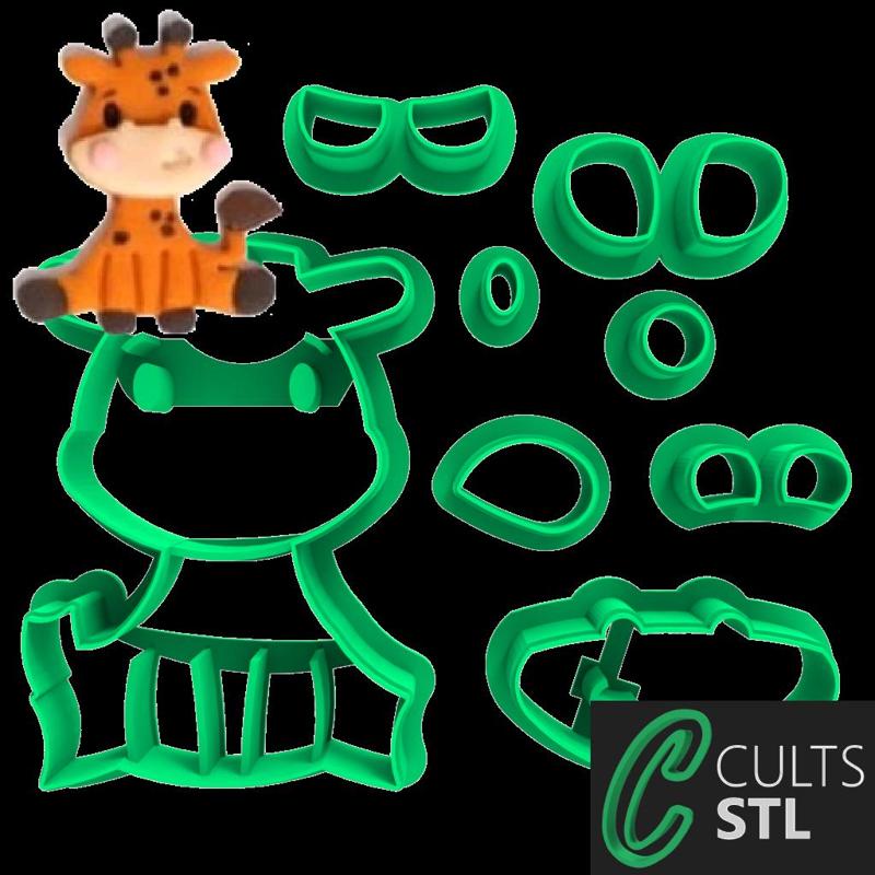 CORTADOR SAFARI - GIRAFA - 6cm